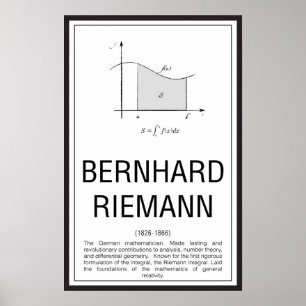 Pôster Bernhard Riemann