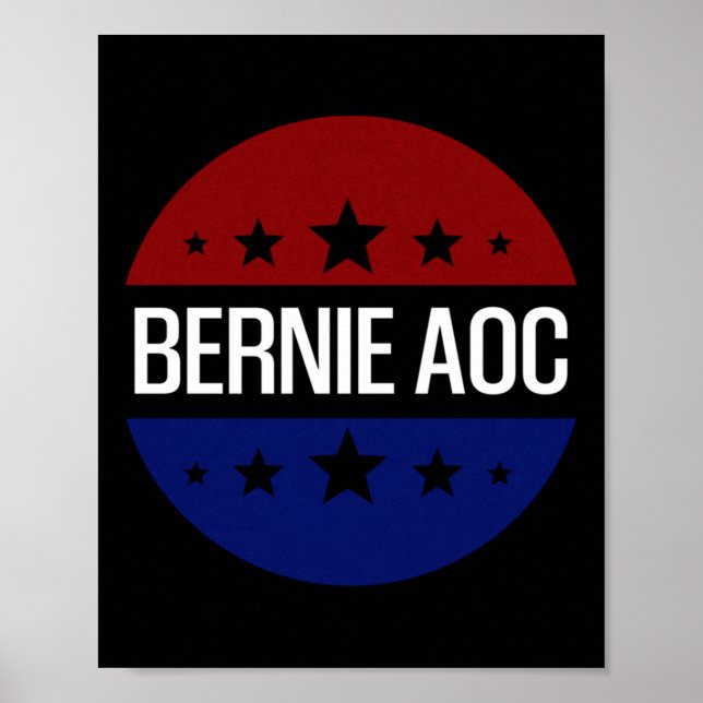 Poster Bernie Aoc 2028 Bernie Sanders Alexandria Cortez P (Frente)