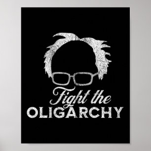 Poster Bernie Aoc 2028 Luta Contra Oligarchy Bernie Sande