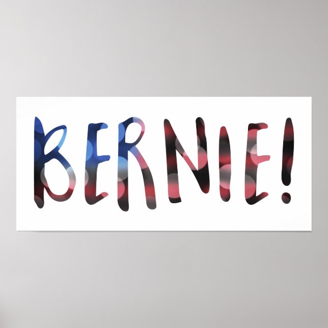 Poster bernie sanders bokeh (Frente)