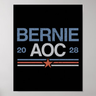 Poster Bernie Sanders E Aoc Long Sleeve