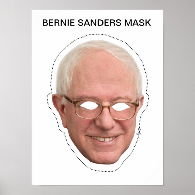 Poster Bernie Sanders Mask (Frente)