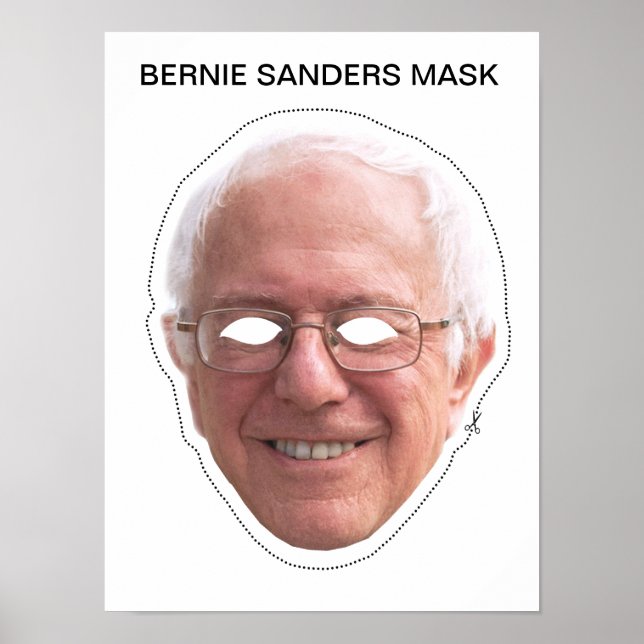 Pôster Bernie Sanders Mask (Frente)