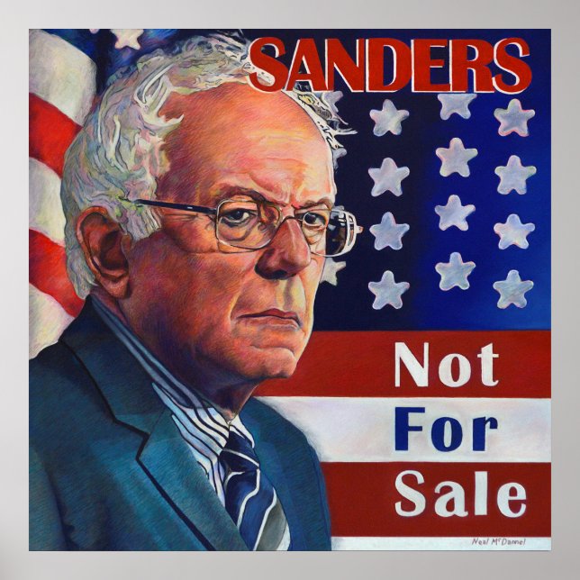 Poster Bernie Sanders para o Presidente (Frente)