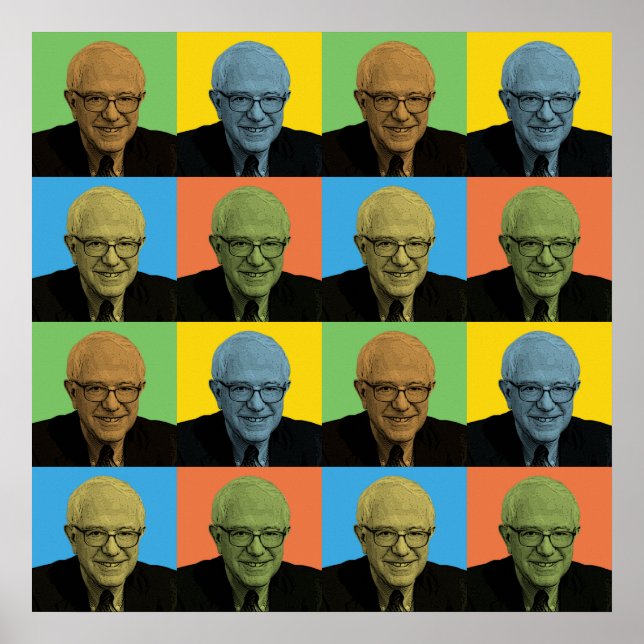 Poster Bernie Sanders Pop-Art (Frente)