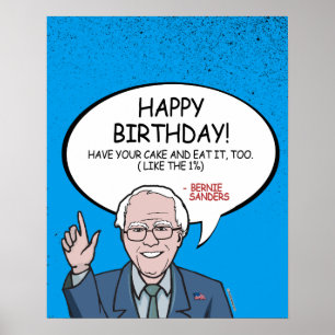 Poster Bernie Sanders Saudação - Feliz Aniversário -.png