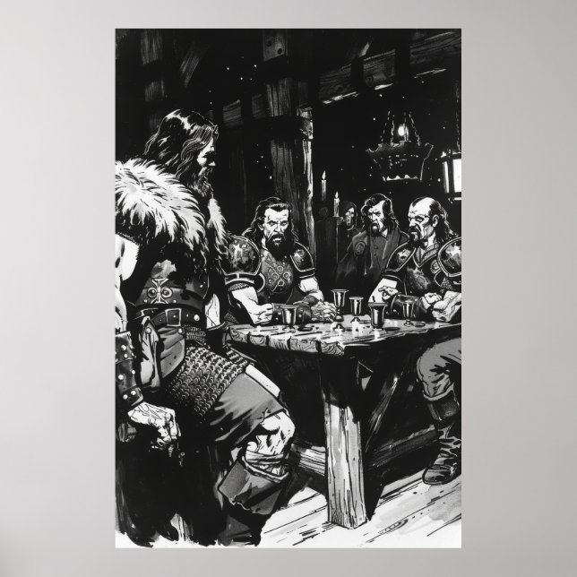 Poster Bernie Wright Tson Black Ink Comic Art Style Poste (Frente)