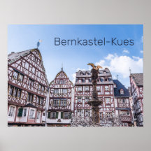 Bernkastel-Kues Facadas Históricas Alemanha Souven