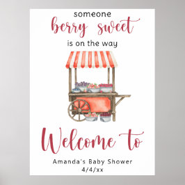 Poster Berries Baby shower