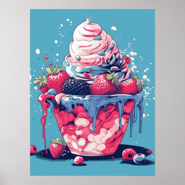 Poster Berry Delight Congelado (Frente)