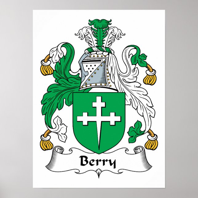 Poster Berry Family Crest (Frente)
