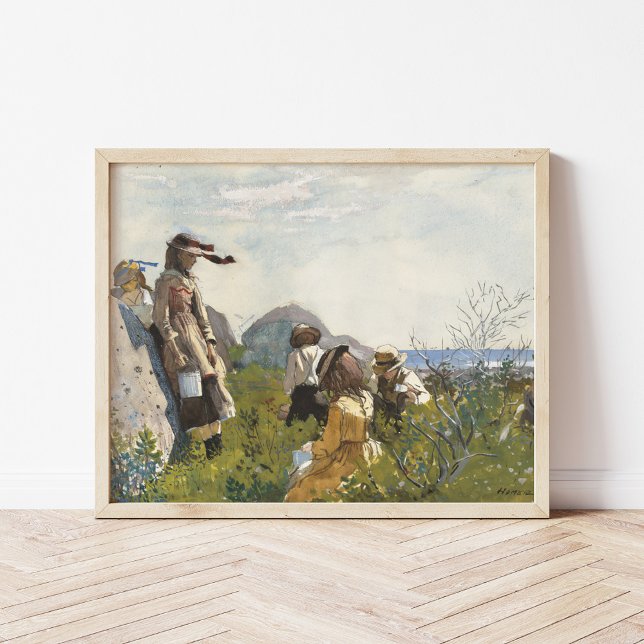 Poster Berry Pickers | Winslow Homer (Criador carregado)