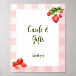 Poster Berry Primeiro Sinal Personalizável de Aniversário