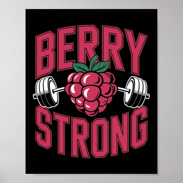 Poster Berry Strong - Edifício de porcos para levantament (Frente)