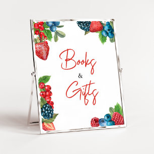 Poster Berry Sweet Summer Chá de fraldas Books e presente