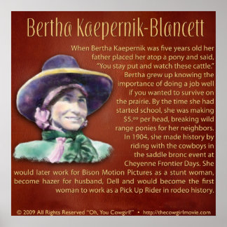Poster Bertha Kaepernik-Blancett