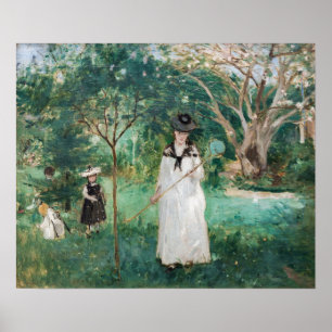 Poster Berthe Morisot - A Caça À Borboleta