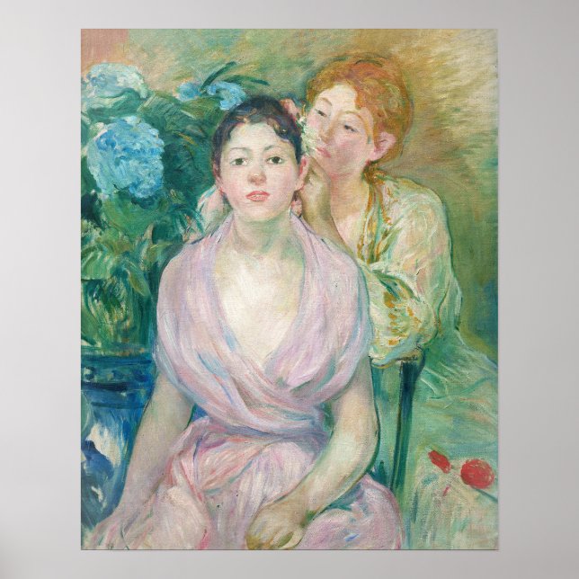 Poster Berthe Morisot - A Hortênsia / As Duas Irmãs (Frente)