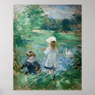 Poster Berthe Morisot - Ao lado de um lago