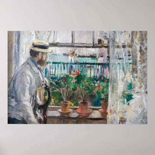 Poster Berthe Morisot - Eugene Manet na Ilha de Wight (Frente)
