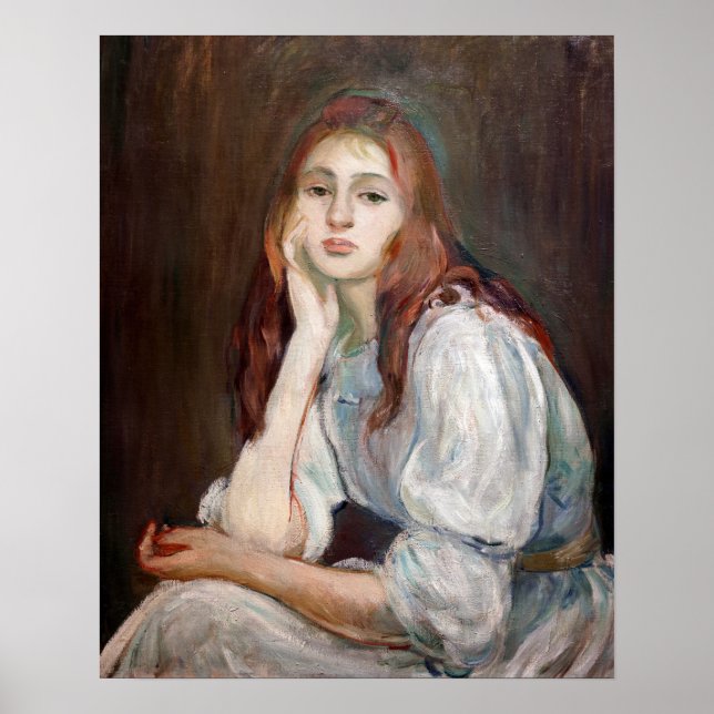 Poster Berthe Morisot - Julie Daydreaming (Frente)