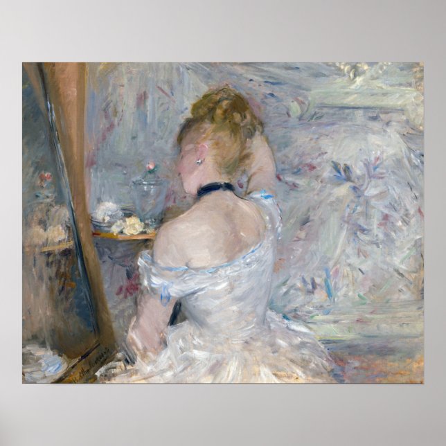 Poster Berthe Morisot - Mulher na sua Toilette (Frente)