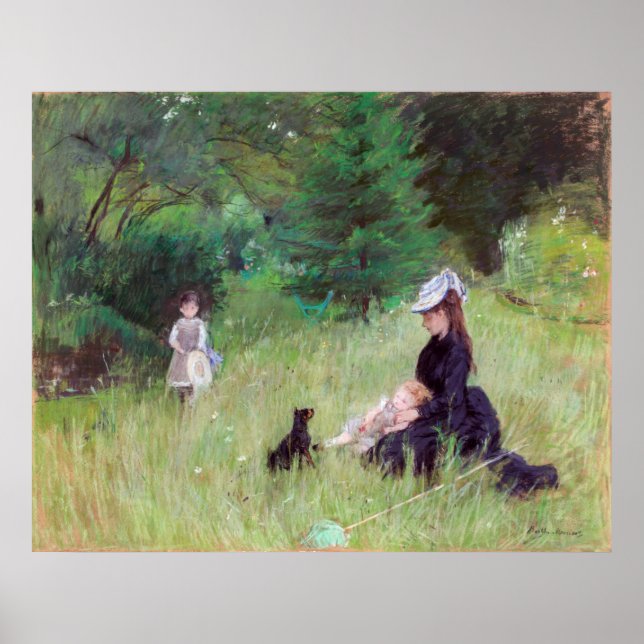 Poster Berthe Morisot - Num Parque (Frente)