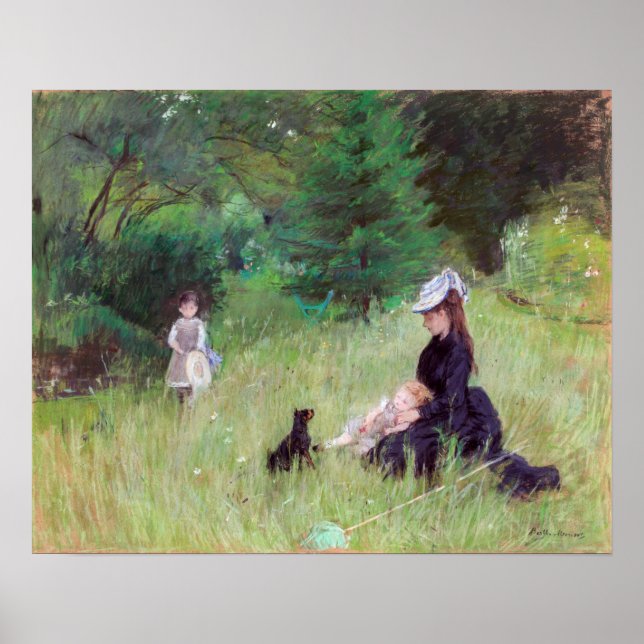Poster Berthe Morisot - Num Parque / Dans le parc (Frente)