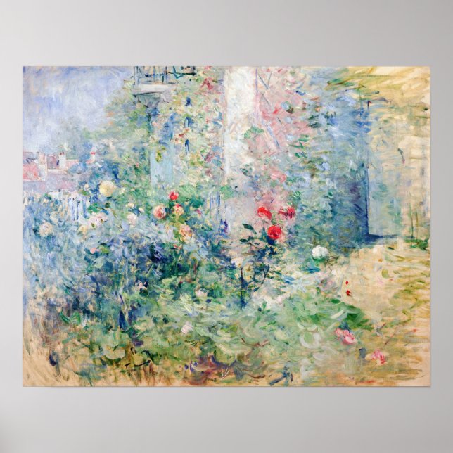 Poster Berthe Morisot - O Jardim de Bougal (Frente)