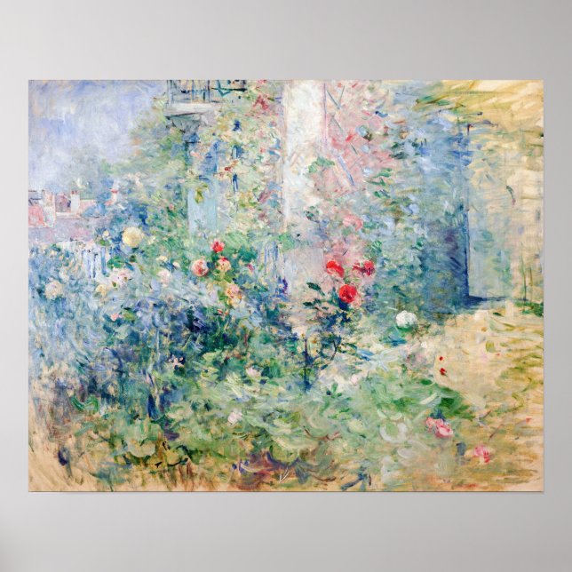 Poster Berthe Morisot - O Jardim em Bougival (Frente)