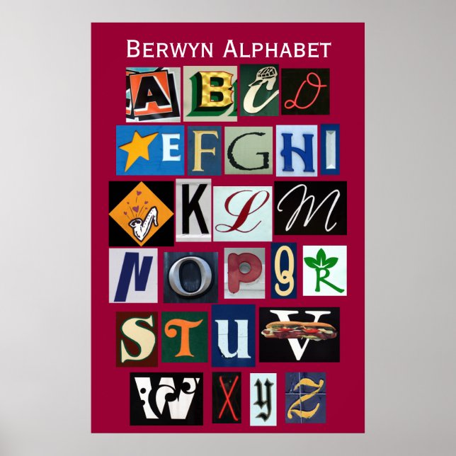 Pôster Berwyn Alphabet (Frente)