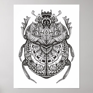Pôster Besouro Africano Zendoodle 2