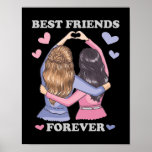 Poster Best Friends Forever Canvas<br><div class="desc">- PERFECT DECOR AND GIFT: A perfect wall art for living room,  bedroom,  kitchen,  office,  hotel,  dining room,  bathroom,  bar etc. A great gift for your friends or family who enjoy decorating their homes.We have a variety of wall art paintings with different themes and styles to choose from.</div>