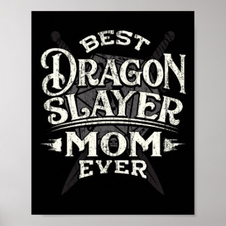 Poster Best Mom Ever Funny Mother's Day Rpg Gamer Women 