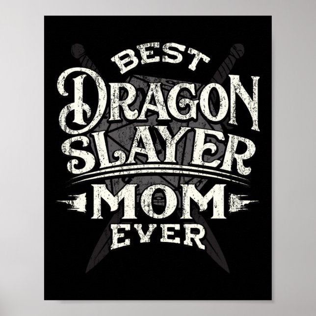 Poster Best Mom Ever Funny Mother's Day Rpg Gamer Women  (Frente)