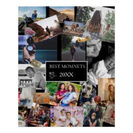 Pôster Best Moments  New Year Photo Collage 