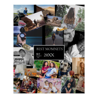Pôster Best Moments  New Year Photo Collage 