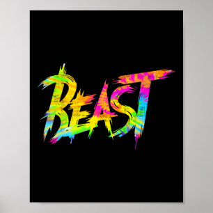 Poster Besta Academia Musculação Humor Tie Dye Pesar