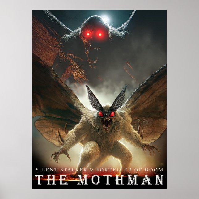 Poster BESTA E CRIATURAS ANTIGAS: O Mothman (Frente)