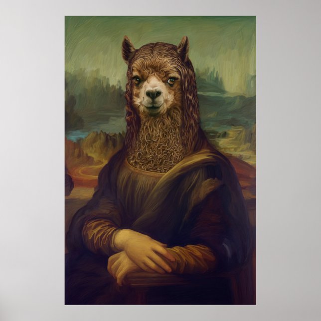 Poster Bestas Nobres - Mona Llama (Frente)
