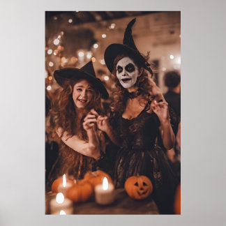 Poster Besties de boliche | Halloween com problemas duplo