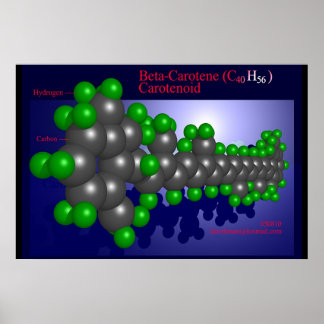 Pôster Beta-Caroteno (impressão)