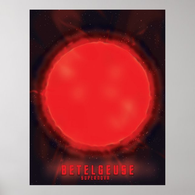 Poster betelgeuse supernova Arte Espacial (Frente)