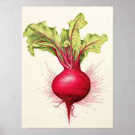 Poster Beterraba Negra