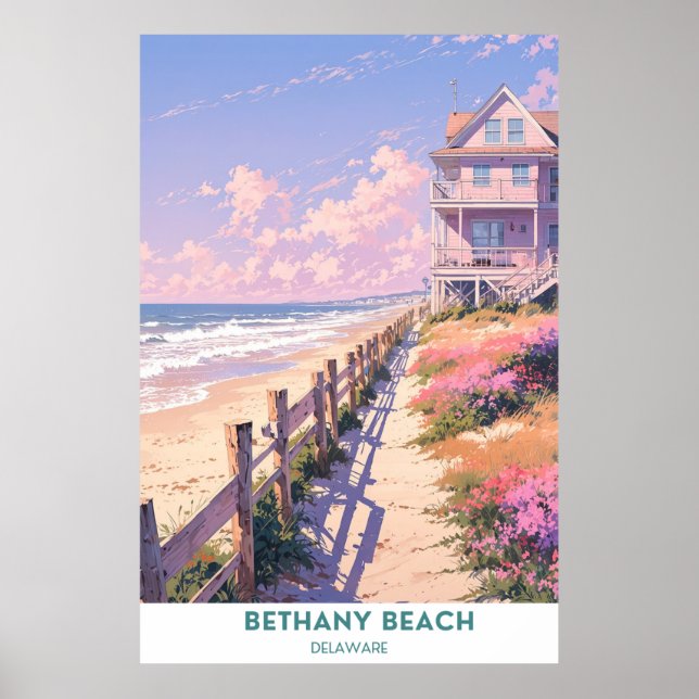 Poster Bethany Beach, Delaware Seashore (Frente)