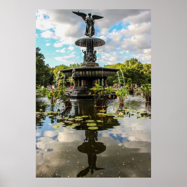 Poster Bethesda Fountain in Central Park Photo (Frente)