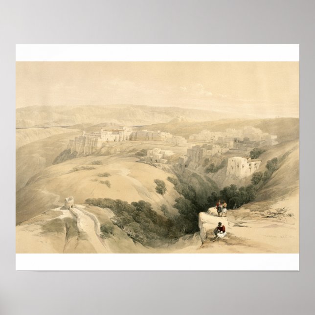 Poster Bethlehem, April 6th 1839, plate 85 from Volume II (Frente)