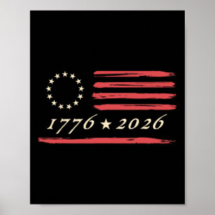 Poster Betsy Ross American Flag 4 De Julho Di