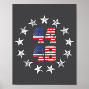 Poster Betsy Ross de 13 estrelas 44-48 Obama Para Preside