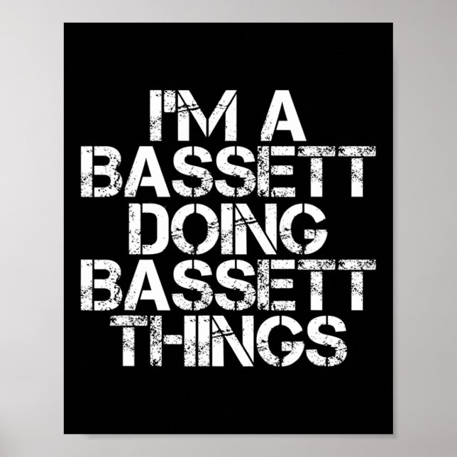 Poster Bett Funny Surname Family Tree Birthday Reunion Gi (Frente)